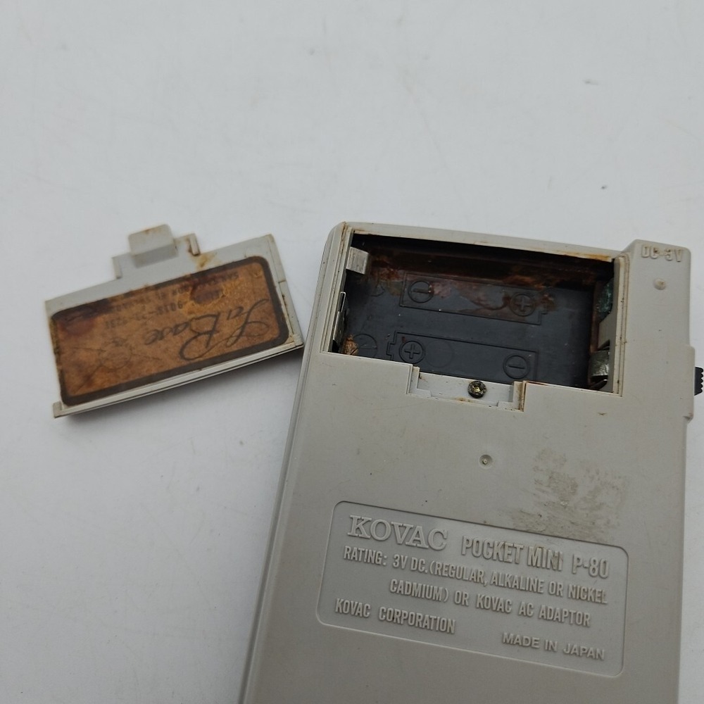 Vintage Kovac Pocket Mini Calculator P-80 As Is For Parts VTG - Picture 5 of 5
